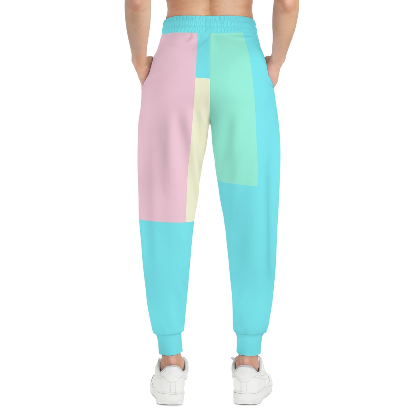 Joggers unisex con bloques de color "Toast the Pomeranian"