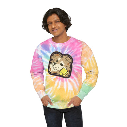 "Toast the Pomeranian" Unisex Tie-Dye Sweatshirt