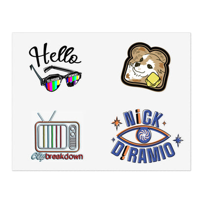 Nick DiRamio Clip Breakdown Icon Sticker Sheets