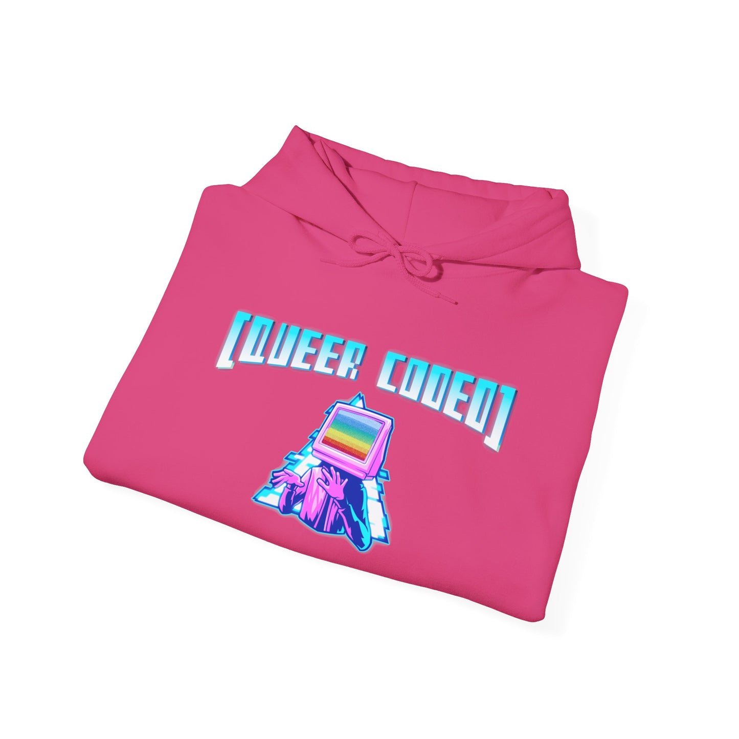 Sudadera unisex con capucha y mezcla pesada "Queer Coded"