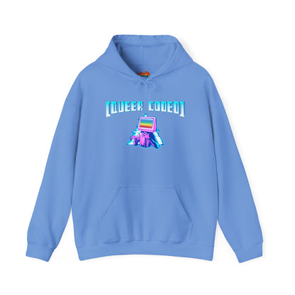 Sudadera unisex con capucha y mezcla pesada "Queer Coded"