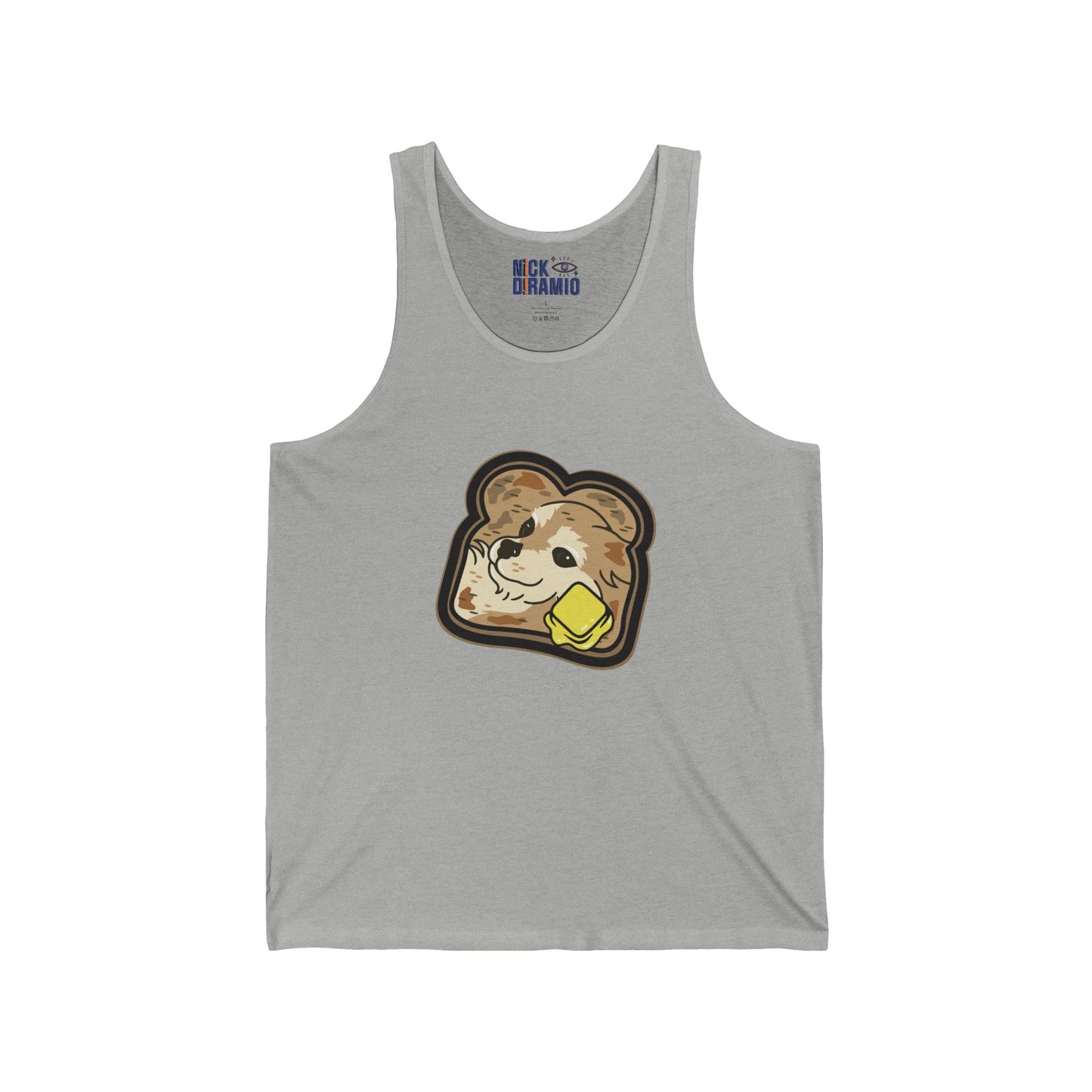 "Toast the Pomeranian" Unisex Heavy Cotton Tank Top