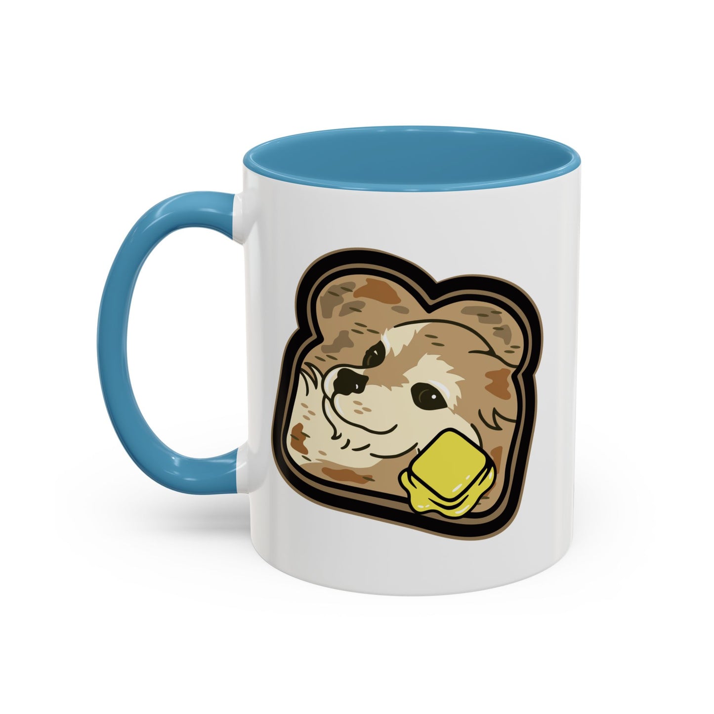 "Toast the Pomeranian" Accent Coffee Mug, 11oz