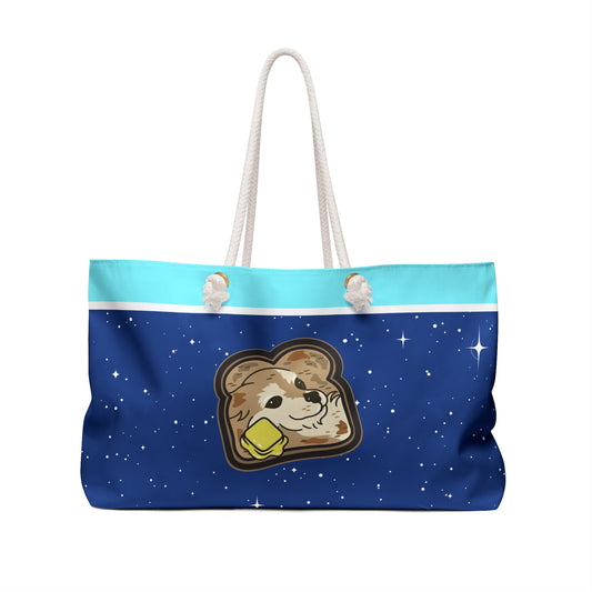 "Toast the Pomeranian" Cosmic Weekender Bag