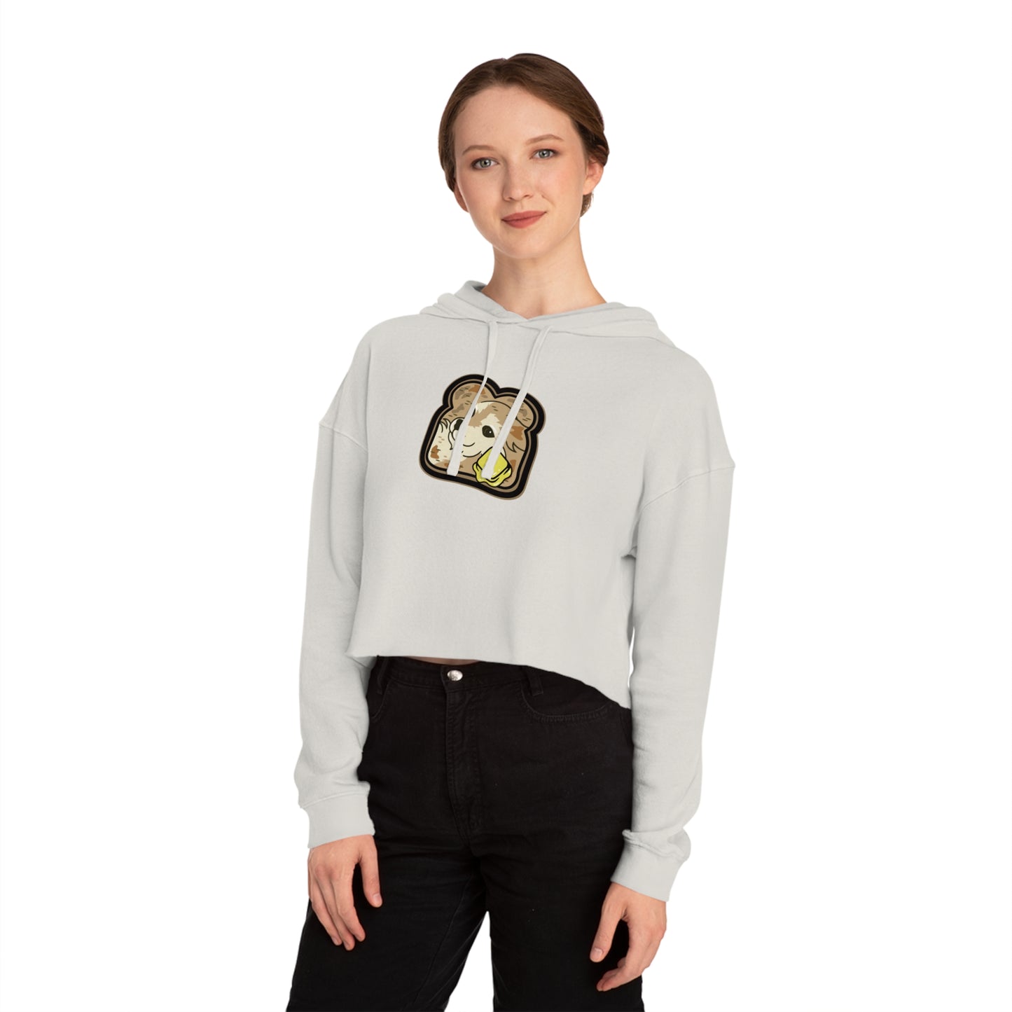 "Toast the Pomeranian" Cropped Hooded Sweatshirt