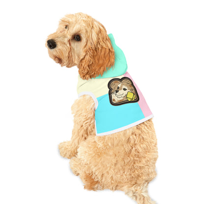 "Toast the Pomeranian" Colorblock Pet Hoodie