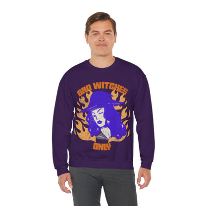 Bad Witches Only Halloween Crewneck Sweatshirt