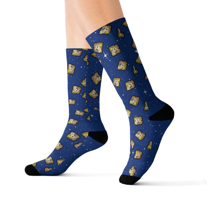 "Toast the Pomeranian” Space Socks