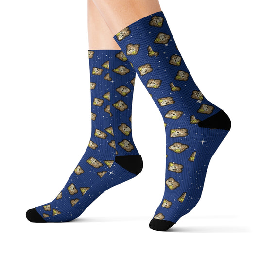 "Toast the Pomeranian” Space Socks