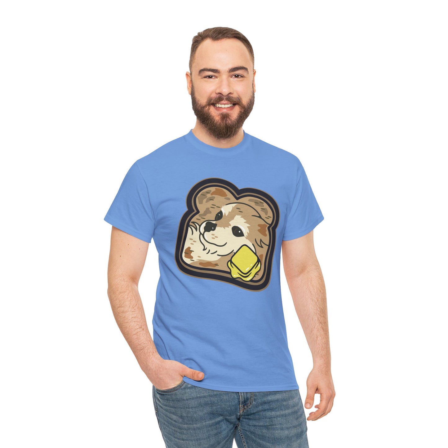 "Toast the Pomeranian" Unisex Heavy Cotton T-Shirt