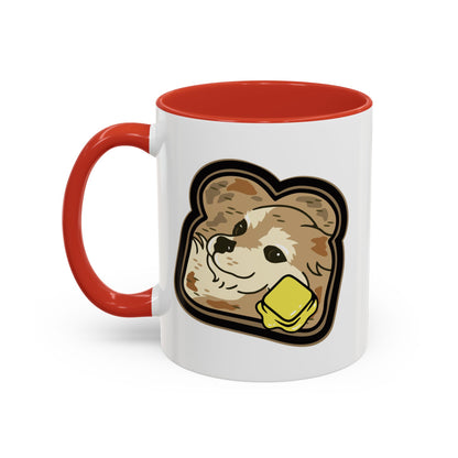 "Toast the Pomeranian" Accent Coffee Mug, 11oz