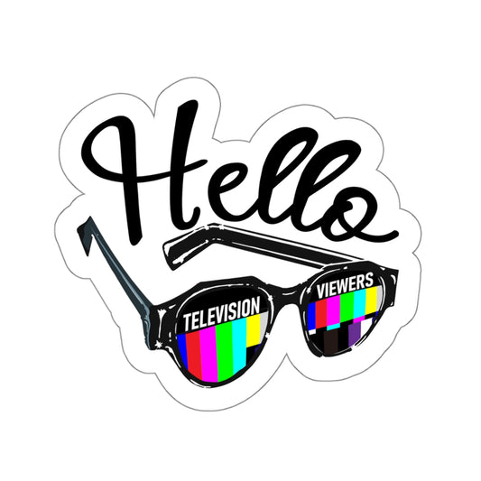 Television Viewer On Air Greeting Sticker