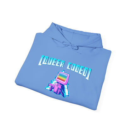 Sudadera unisex con capucha y mezcla pesada "Queer Coded"