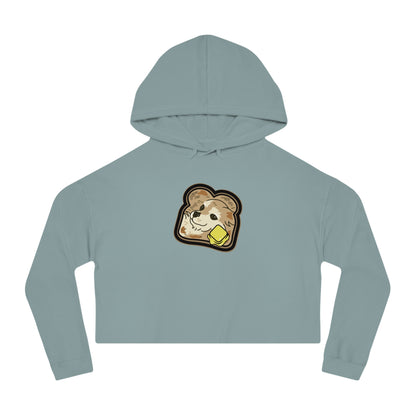 "Toast the Pomeranian" Cropped Hooded Sweatshirt