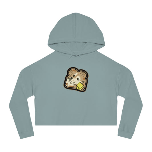 "Toast the Pomeranian" Cropped Hooded Sweatshirt