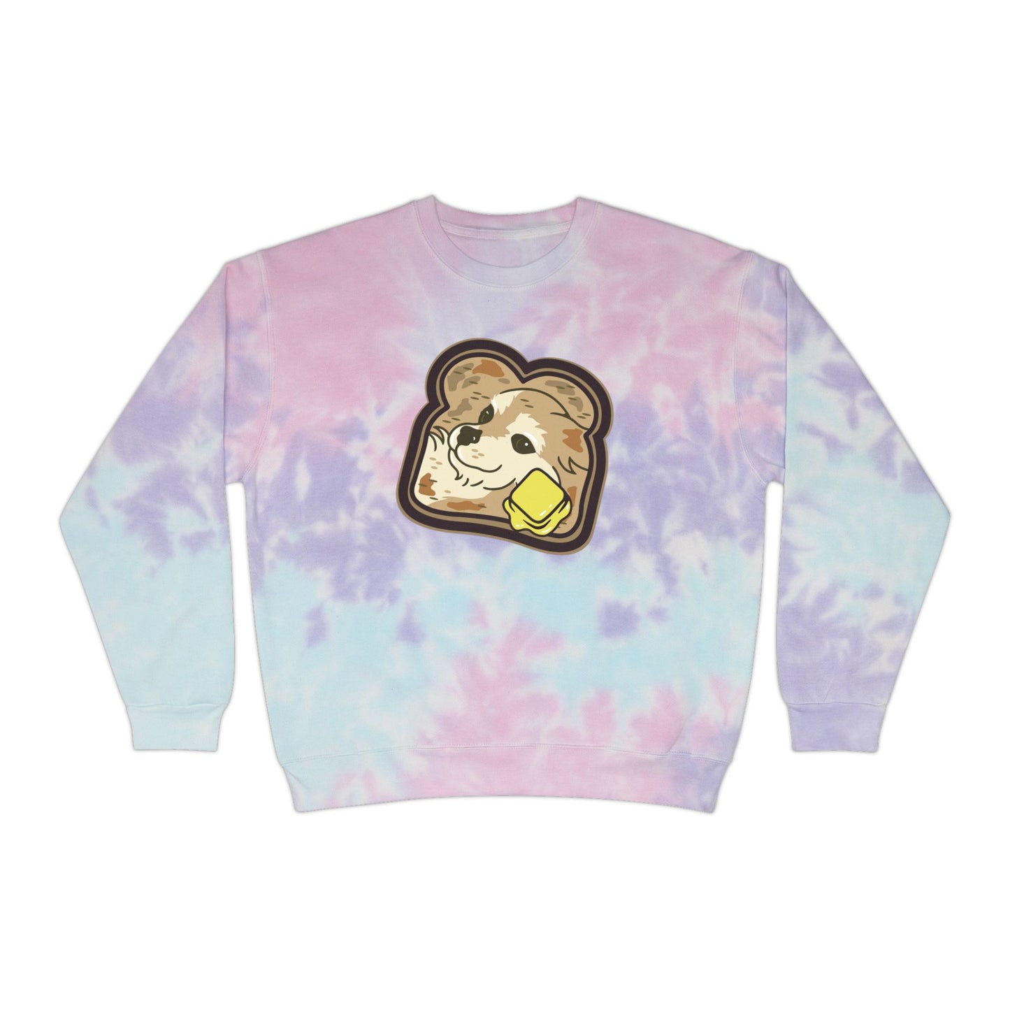 "Toast the Pomeranian" Unisex Tie-Dye Sweatshirt