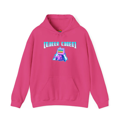 Sudadera unisex con capucha y mezcla pesada "Queer Coded"