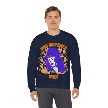 Bad Witches Only Halloween Crewneck Sweatshirt