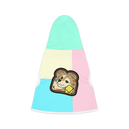 "Toast the Pomeranian" Colorblock Pet Hoodie