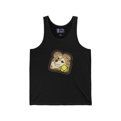 "Toast the Pomeranian" Unisex Heavy Cotton Tank Top