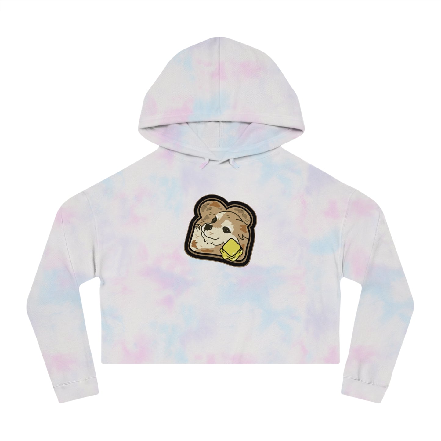 "Toast the Pomeranian" Cropped Hooded Sweatshirt