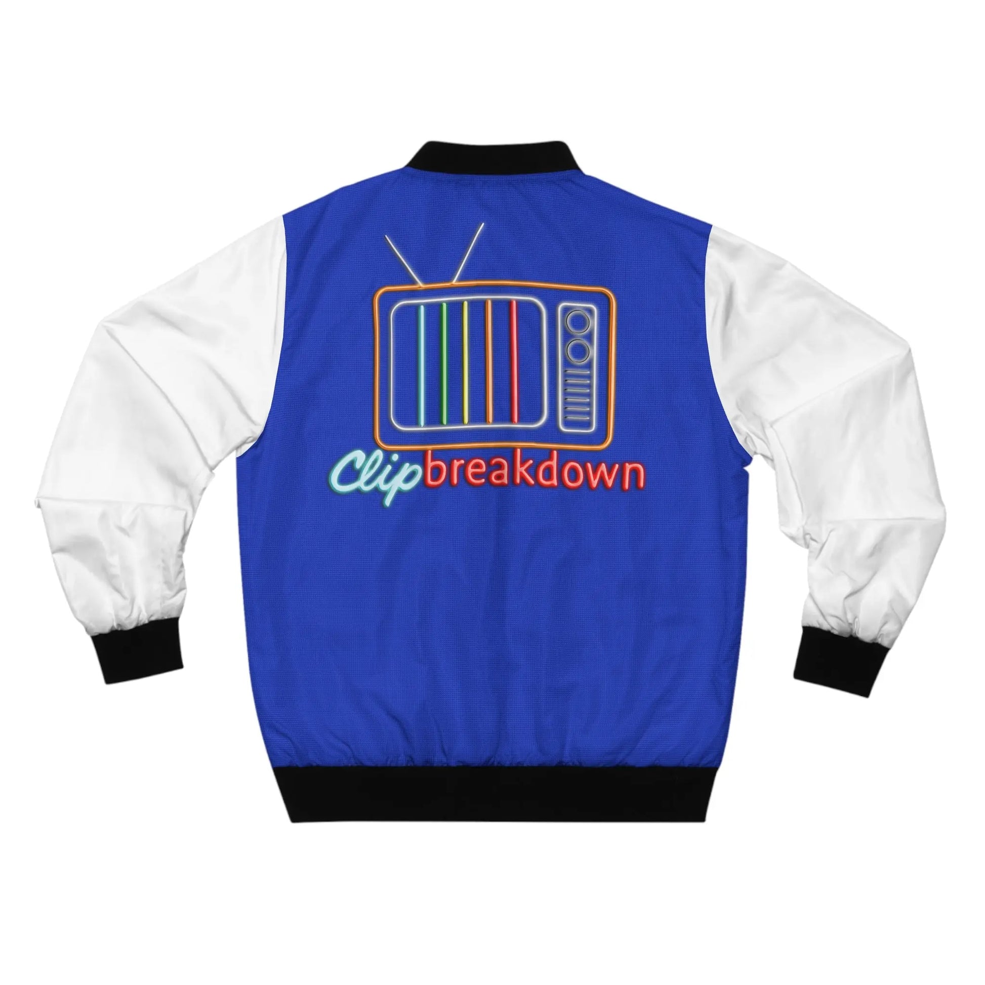 Clip Breakdown Men’s Bomber Jacket - “Team Television Viewer” Sporty Outerwear 