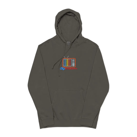 ‘Clip Breakdown’ Embroidered Logo Garment-Dyed Hoodie 