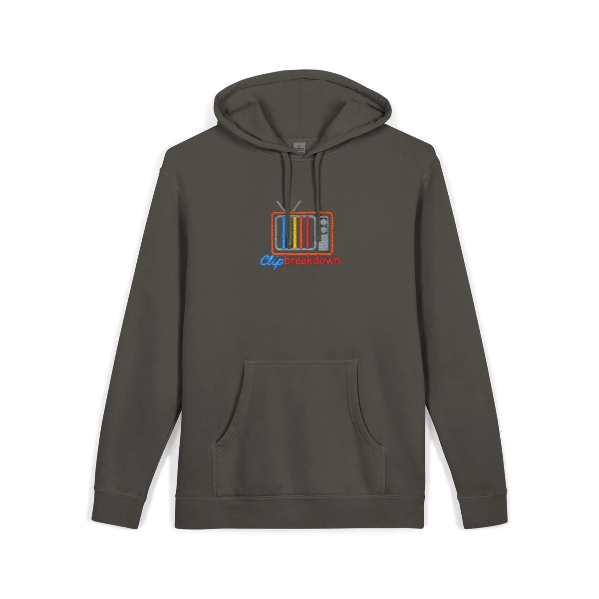 ‘Clip Breakdown’ Embroidered Logo Garment-Dyed Hoodie 