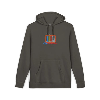 ‘Clip Breakdown’ Embroidered Logo Garment-Dyed Hoodie 