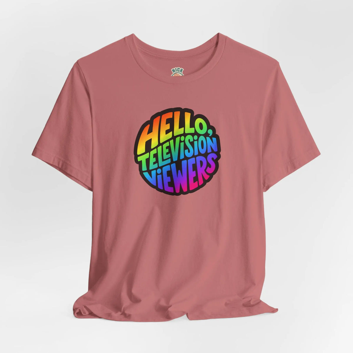 "Hello, Television Viewers!" Rainbow Pride T-Shirt 