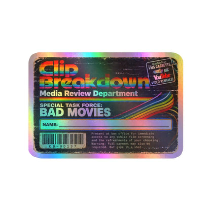 Media Review Department: Bad Movies Vinyl Sticker 