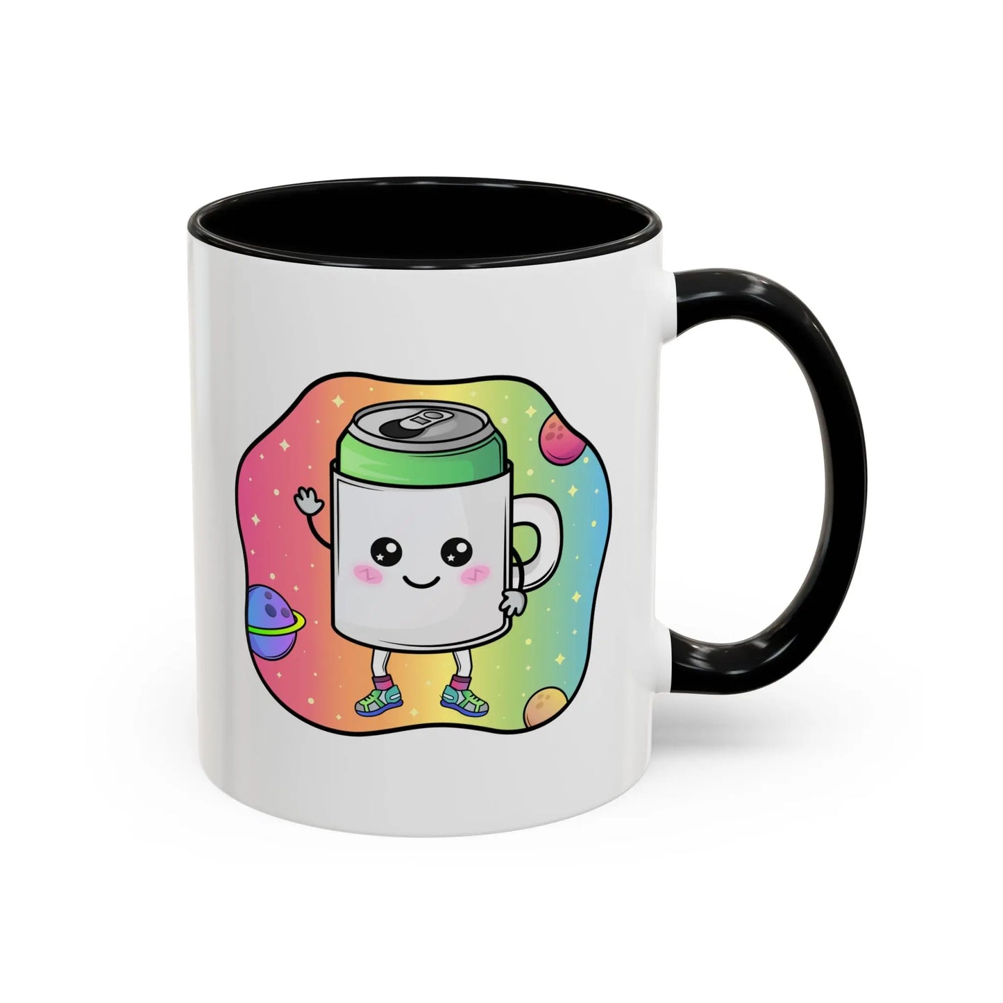 Taza de café decorativa "MugCan in Space", 11 oz