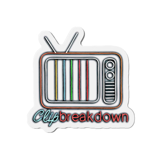 Neon Sign Magnet - Clip Breakdown Logo 