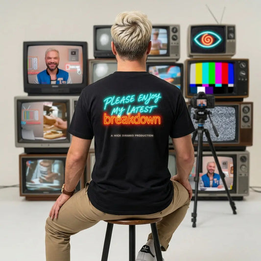 Neon 'Please Enjoy My Latest Breakdown' T‑Shirt 