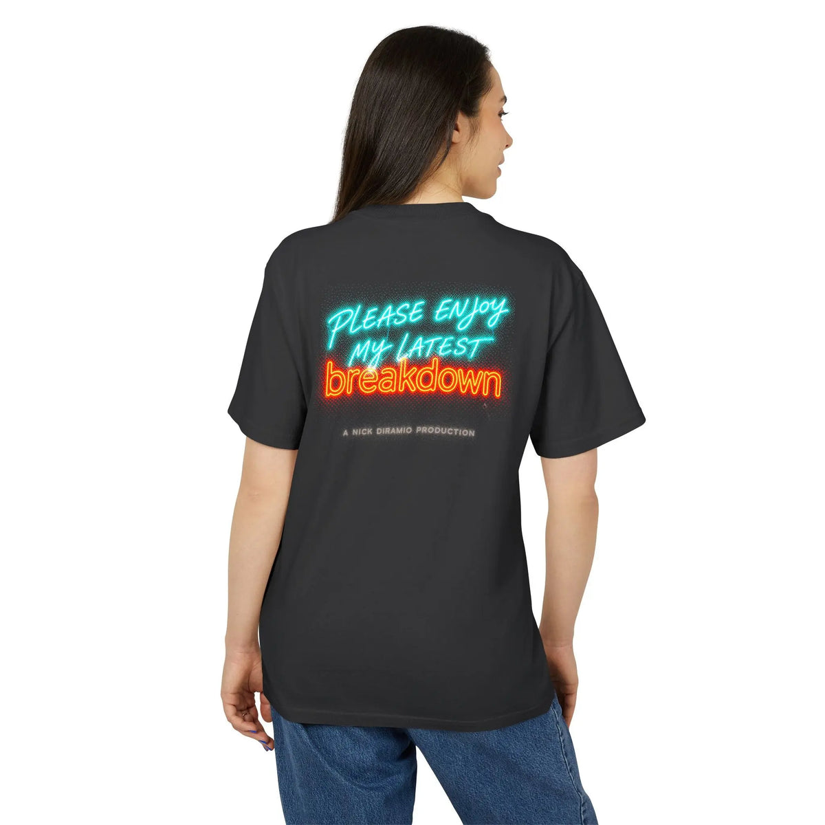 Neon 'Please Enjoy My Latest Breakdown' T‑Shirt 