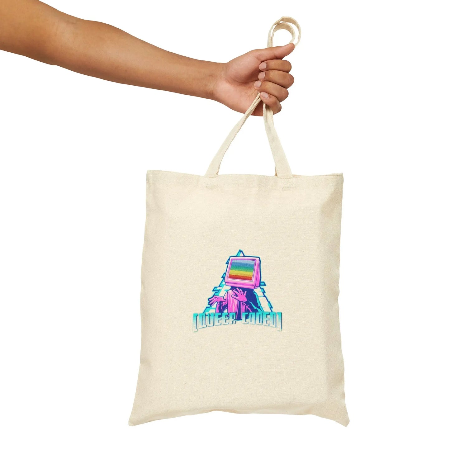 "Queer Coded" Pride Cotton Canvas Tote Bag