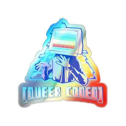 "Queer Coded" Pride Holographic Die-cut Stickers 