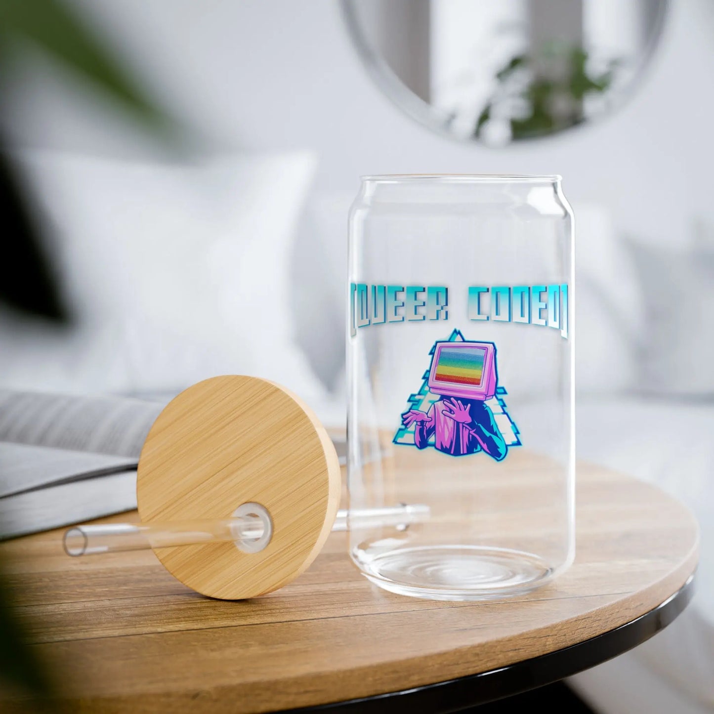 "Queer Coded" Pride Sipper Glass (16oz)