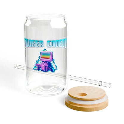 "Queer Coded" Pride Sipper Glass (16oz)