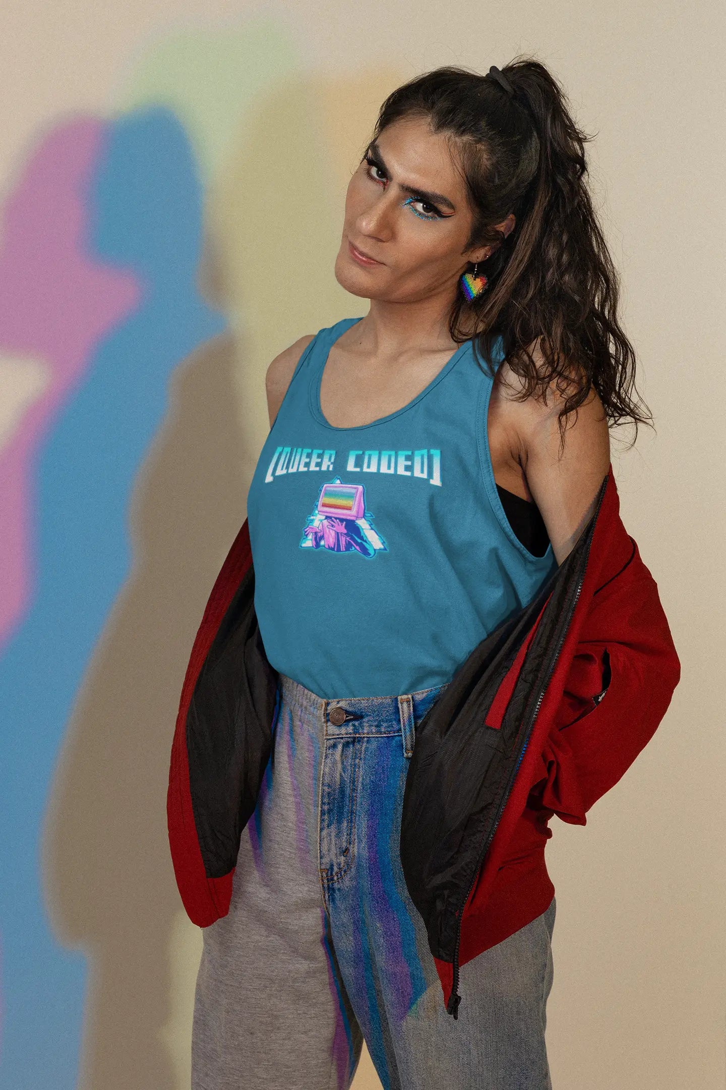 "Queer Coded" Pride Unisex Tank Top 