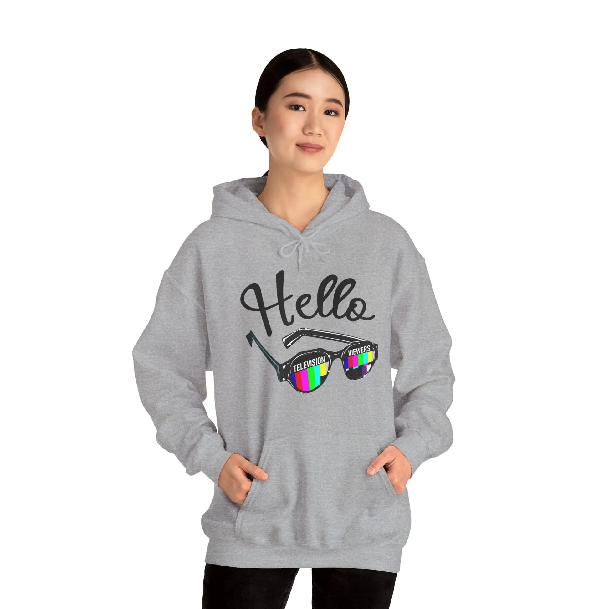 Television Viewer On Air Greeting Hoodie 