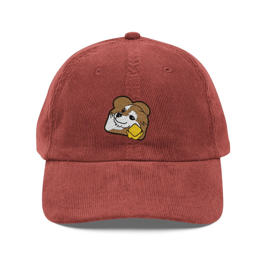 Toast the Pomeranian Embroidered Corduroy Hat – Cozy Camp Core Meets Internet Dog Royalty 