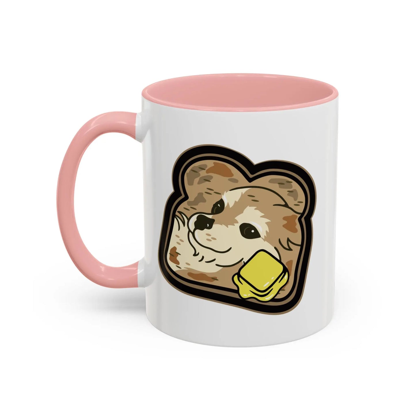 "Toast the Pomeranian" Accent Coffee Mug, 11oz 