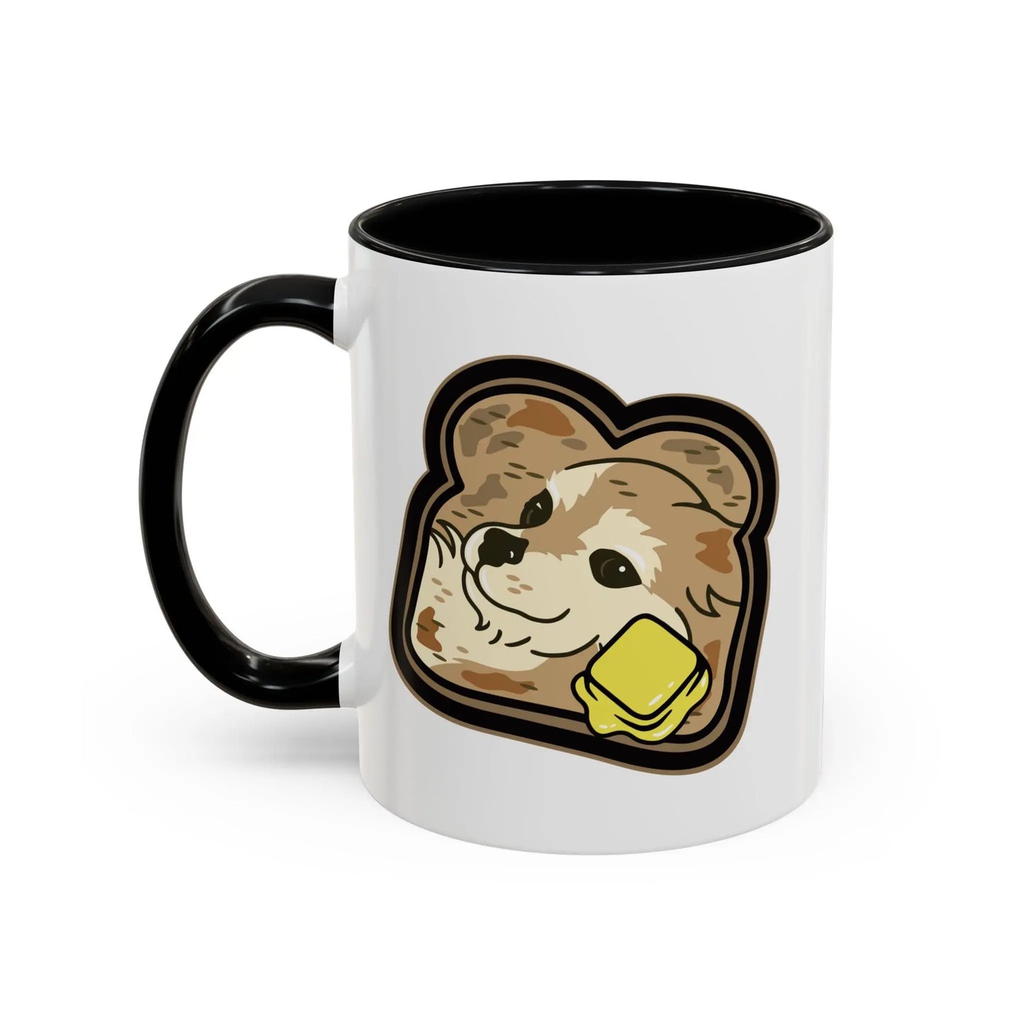 "Toast the Pomeranian" Accent Coffee Mug, 11oz 