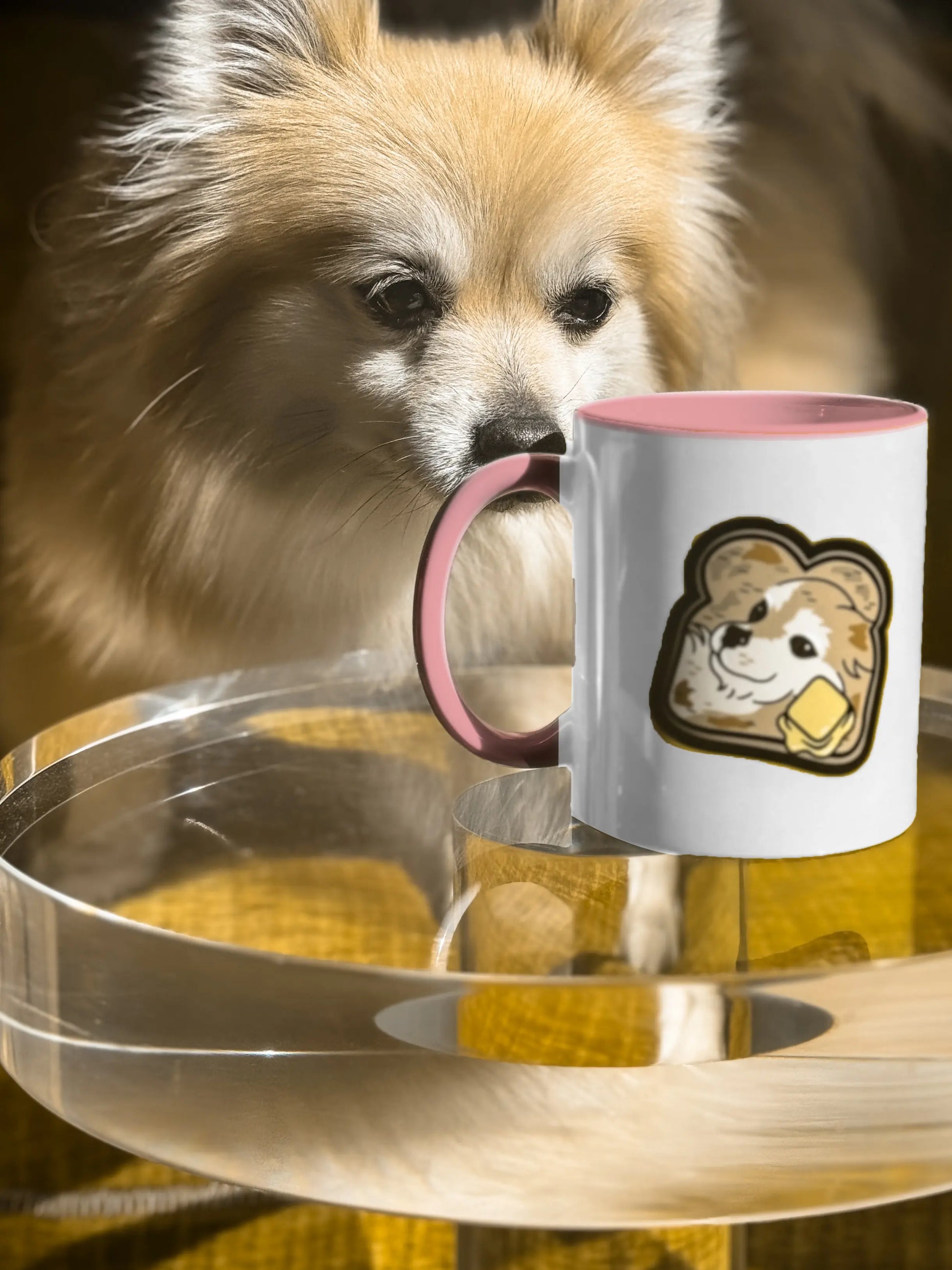 Toast the Pomeranian Accent Coffee Mug 11oz Nick DiRamio