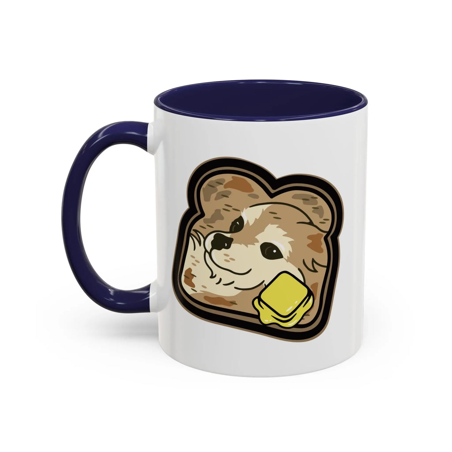 "Toast the Pomeranian" Accent Coffee Mug, 11oz