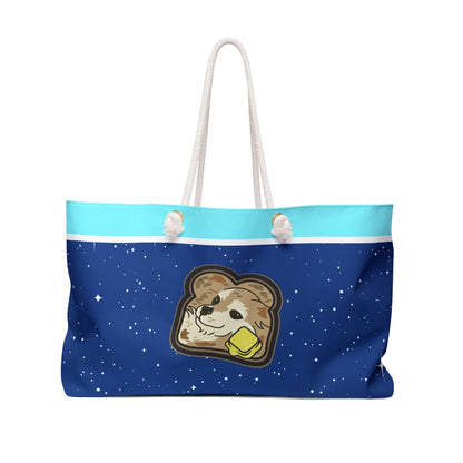 "Toast the Pomeranian" Cosmic Weekender Bag 