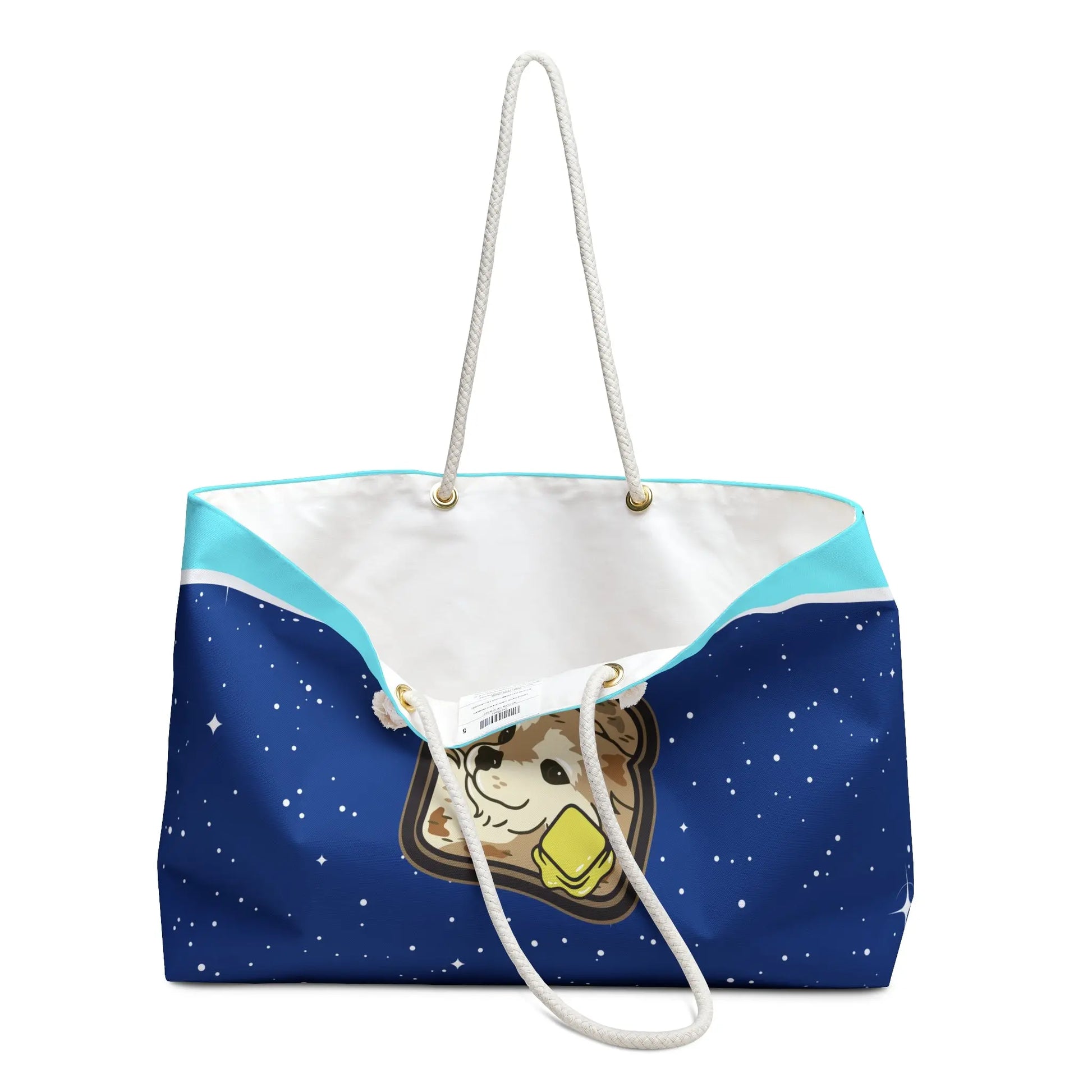 "Toast the Pomeranian" Cosmic Weekender Bag 