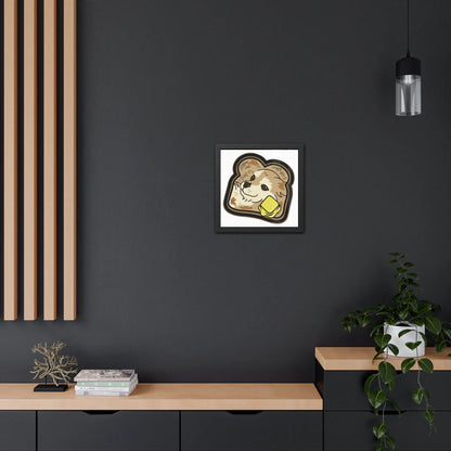 "Toast the Pomeranian" Framed Print 