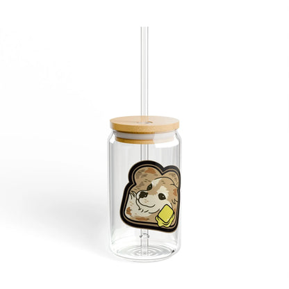 "Toast the Pomeranian" Sipper Glass, 16oz